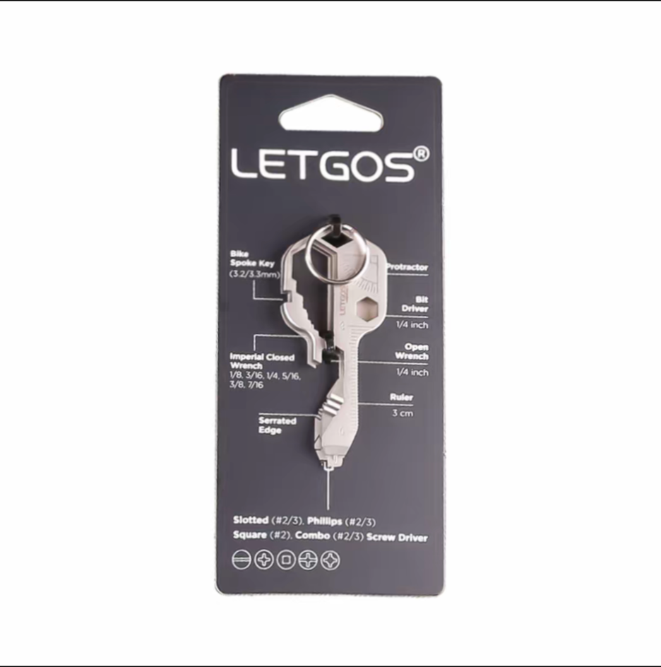 LETGOS 14-in-1-monitoimityökalu avaimenperään