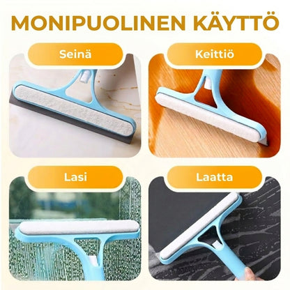 3-in-1 ikkunanpesin sisäänrakennetulla suihkepullolla