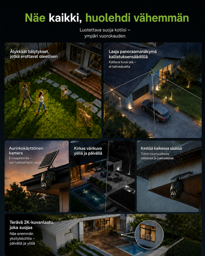 SolarWatch 360 Camo - Aurinkokäyttöinen langaton valvontakamera