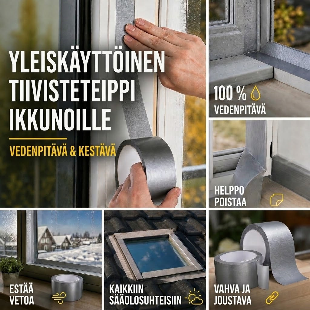 Yleiskäyttöinen tiivistenauha – Vedenpitävä ja kestävä