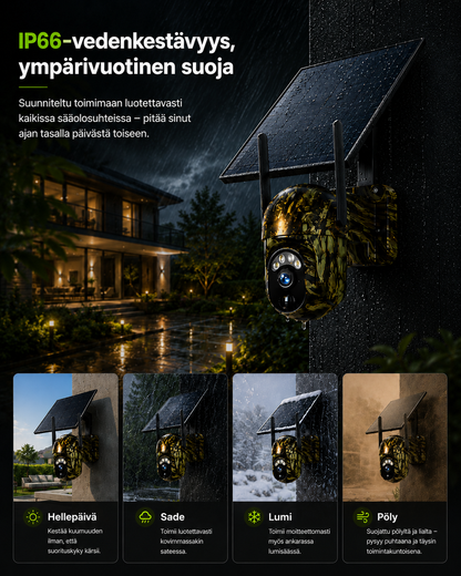 SolarWatch 360 Camo - Aurinkokäyttöinen langaton valvontakamera