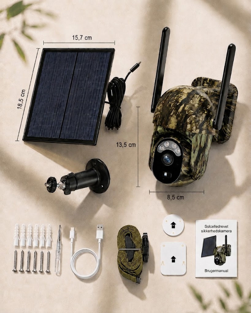 SolarWatch 360 Camo - Aurinkokäyttöinen langaton valvontakamera