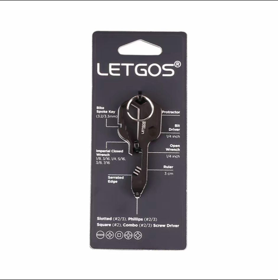 LETGOS 14-in-1-monitoimityökalu avaimenperään