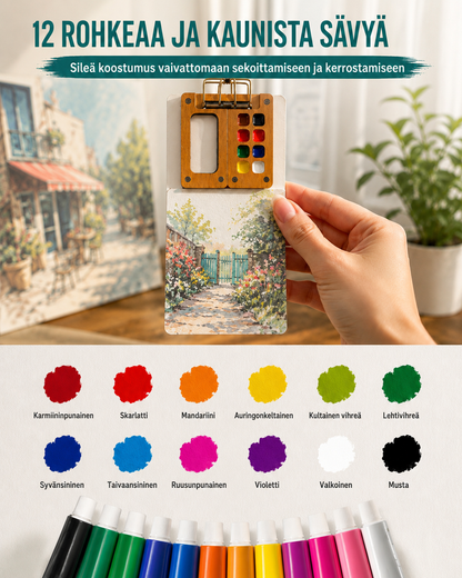 Taskukokoinen vesiväristudio