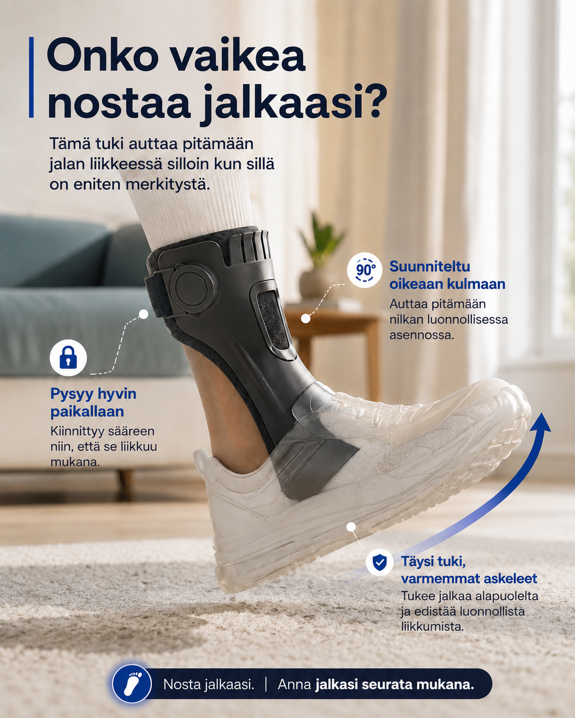 StrideLift Foot-Up -tukiortoosi
