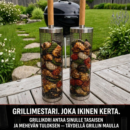 Pyörivä grillikori