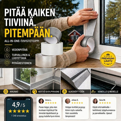 Yleiskäyttöinen tiivistenauha – Vedenpitävä ja kestävä