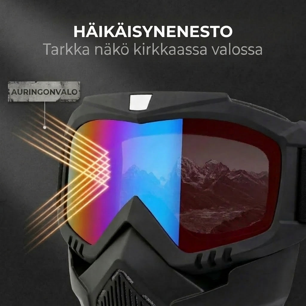 Naarmuuntumaton urheilumaski