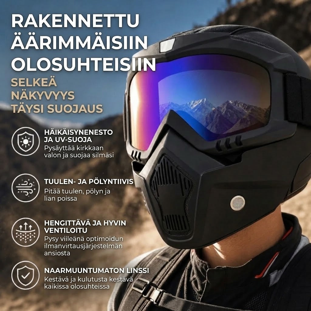 Naarmuuntumaton urheilumaski